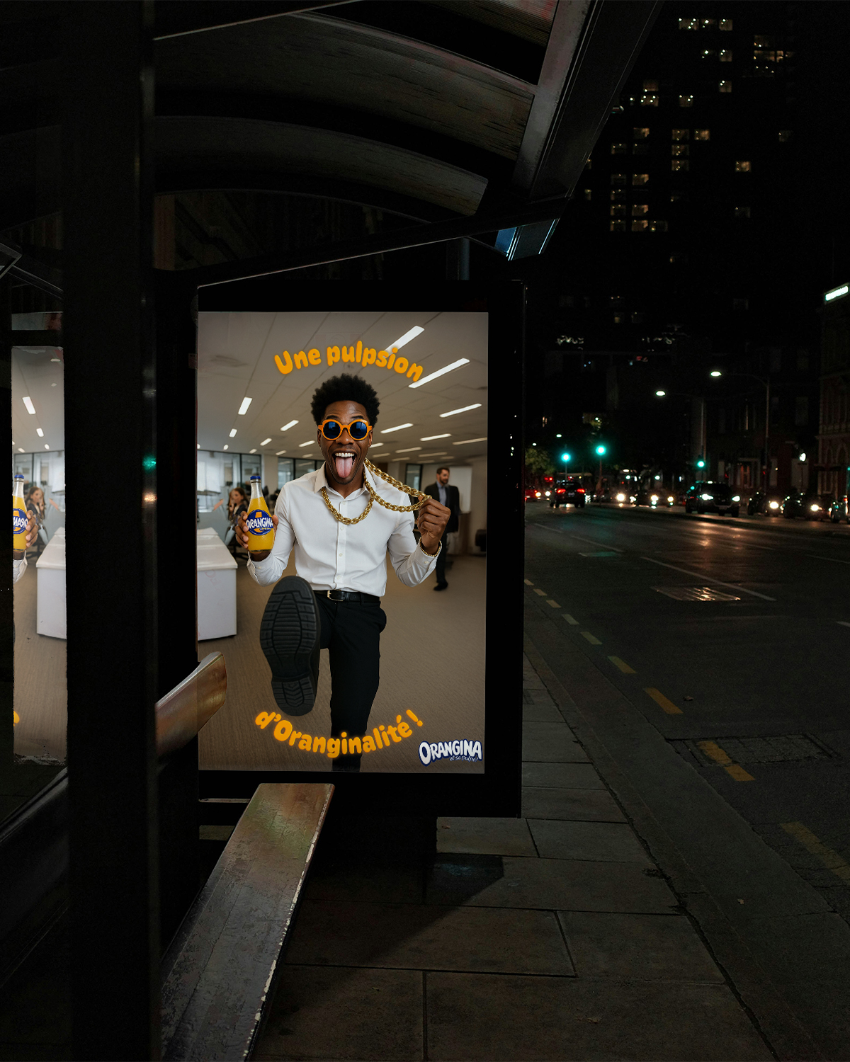 Mockup Abribus Orangina